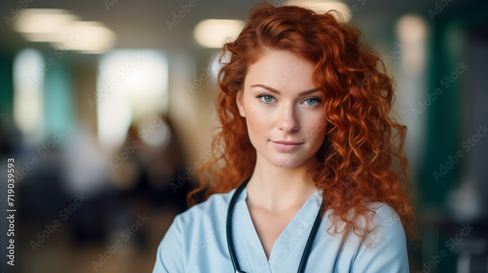 Happy female doctor looking at the camera. Medicine and health.
