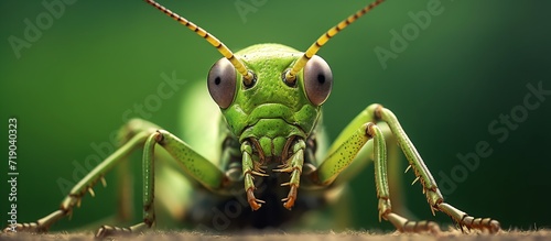 Macro shots, Beautiful nature scene. Close up beautiful grasshopper