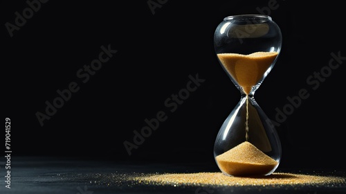 The sands of time slip away as the hourglass stands as a symbol of the fleeting nature of life © ChaoticMind