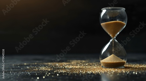 The sandglass symbolizes the fleeting nature of time, reminding us to savor every moment before it slips away © ChaoticMind