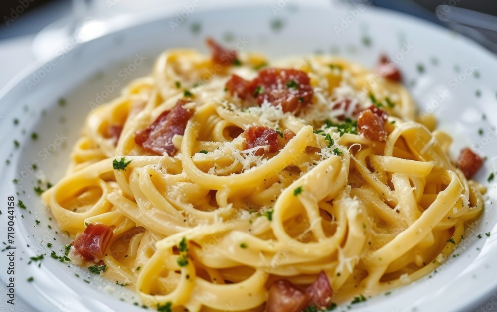 photo of Pasta Carbonara from Italy photo of Pasta Carbonara from Italy