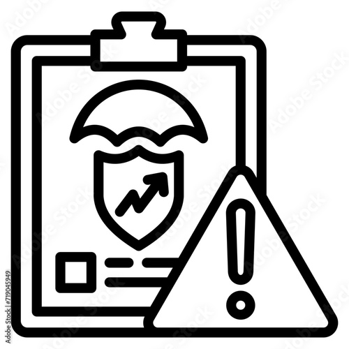 Risk Assessment Icon Element For Design