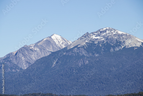snow covered mountains