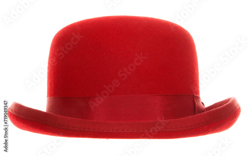 Red bowler hat photo