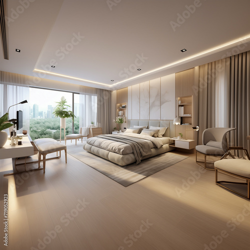 Modern design of bedroom