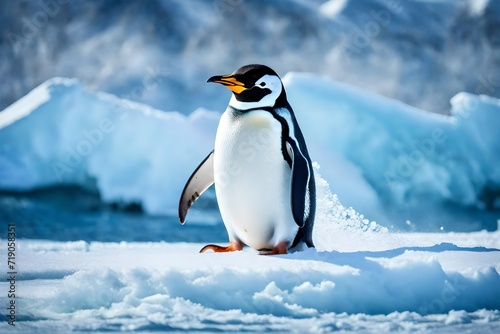 penguin on ice © Aqsa