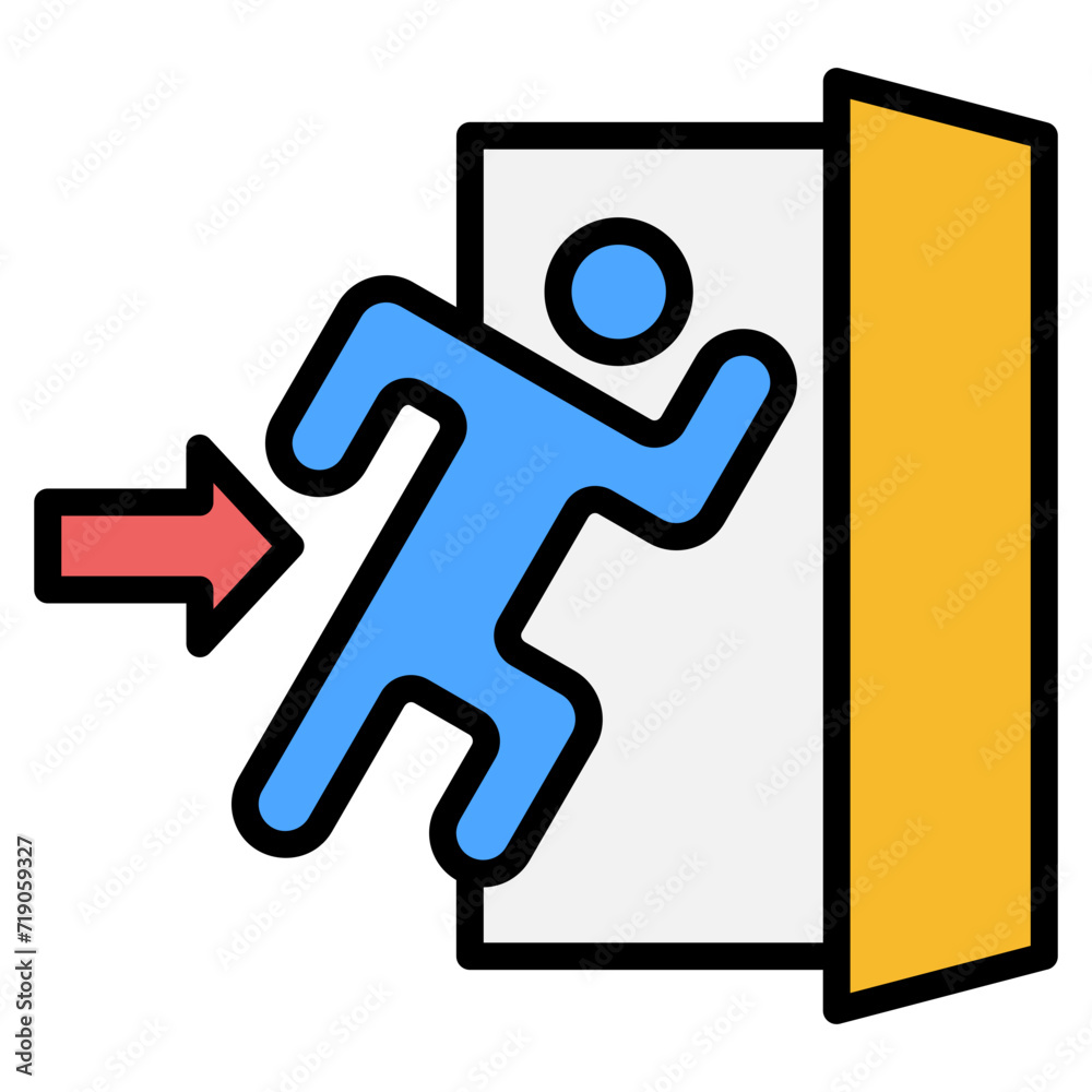 Emergency Evacuation Icon Element For Design Emergency Evacuation Icon Element For Design