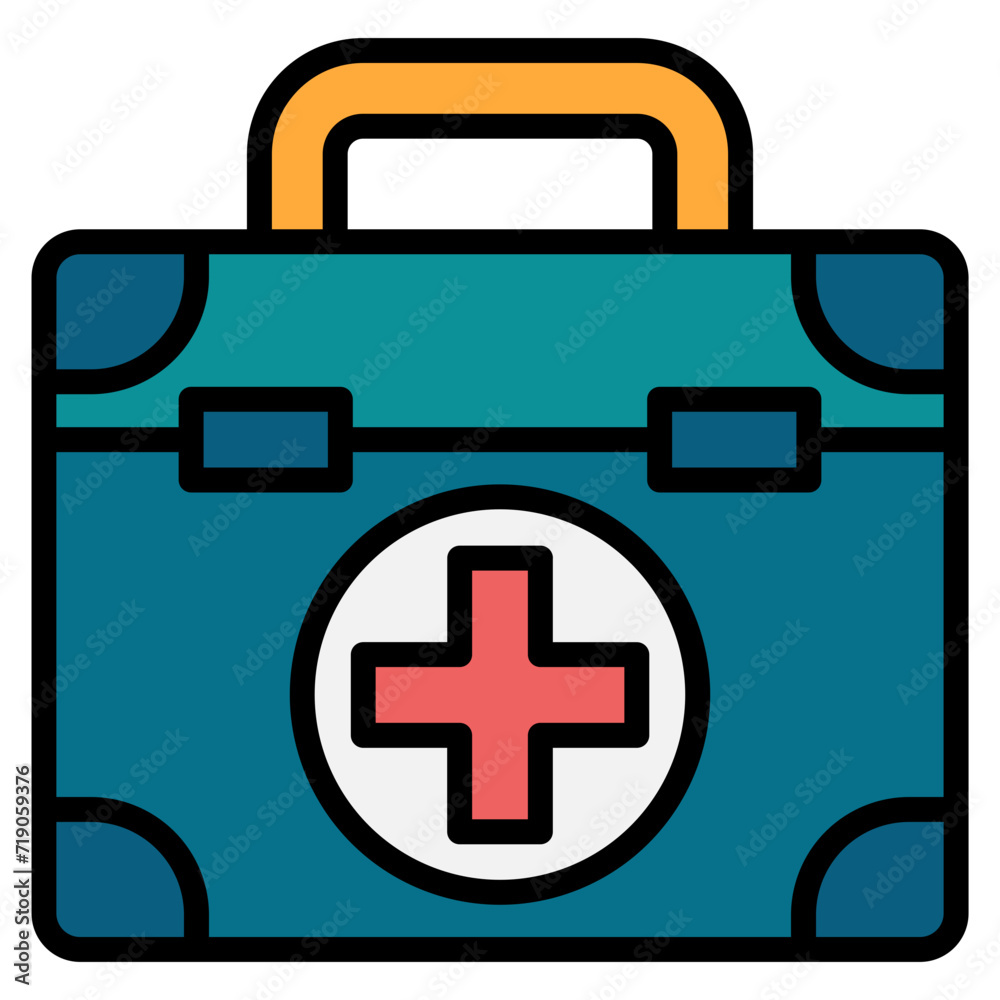 Obraz premium Emergency Kit Icon Element For Design