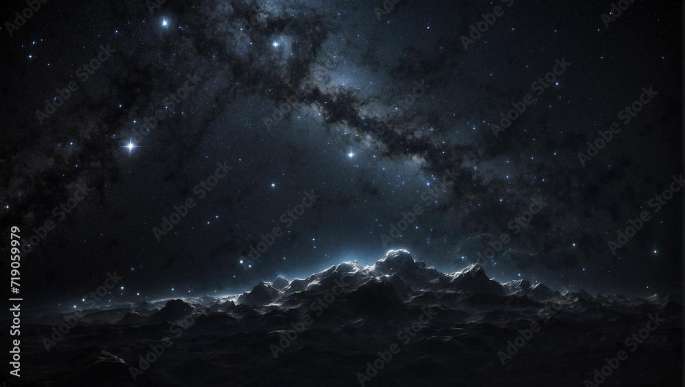 Dark outer space cosmos galaxy background