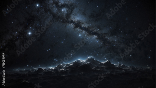 Dark outer space cosmos galaxy background