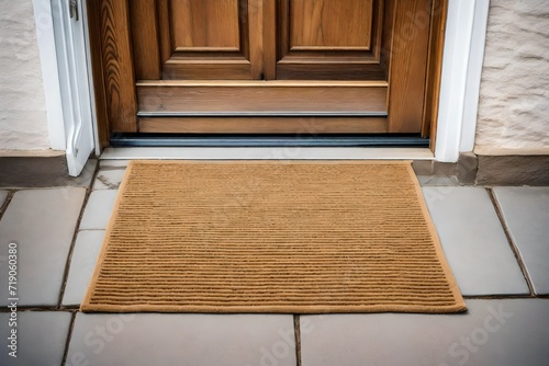 door with a carpet