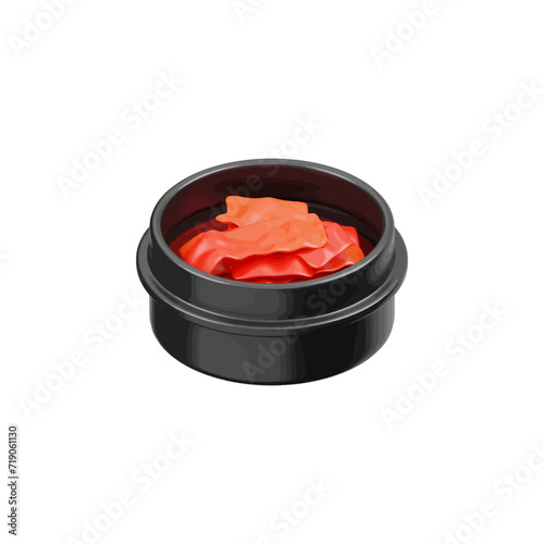 Kimchi 3d icon vector illustration design 