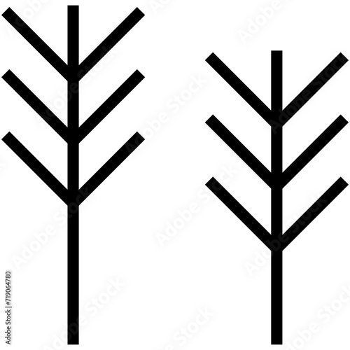 Twigs Vector Icon
