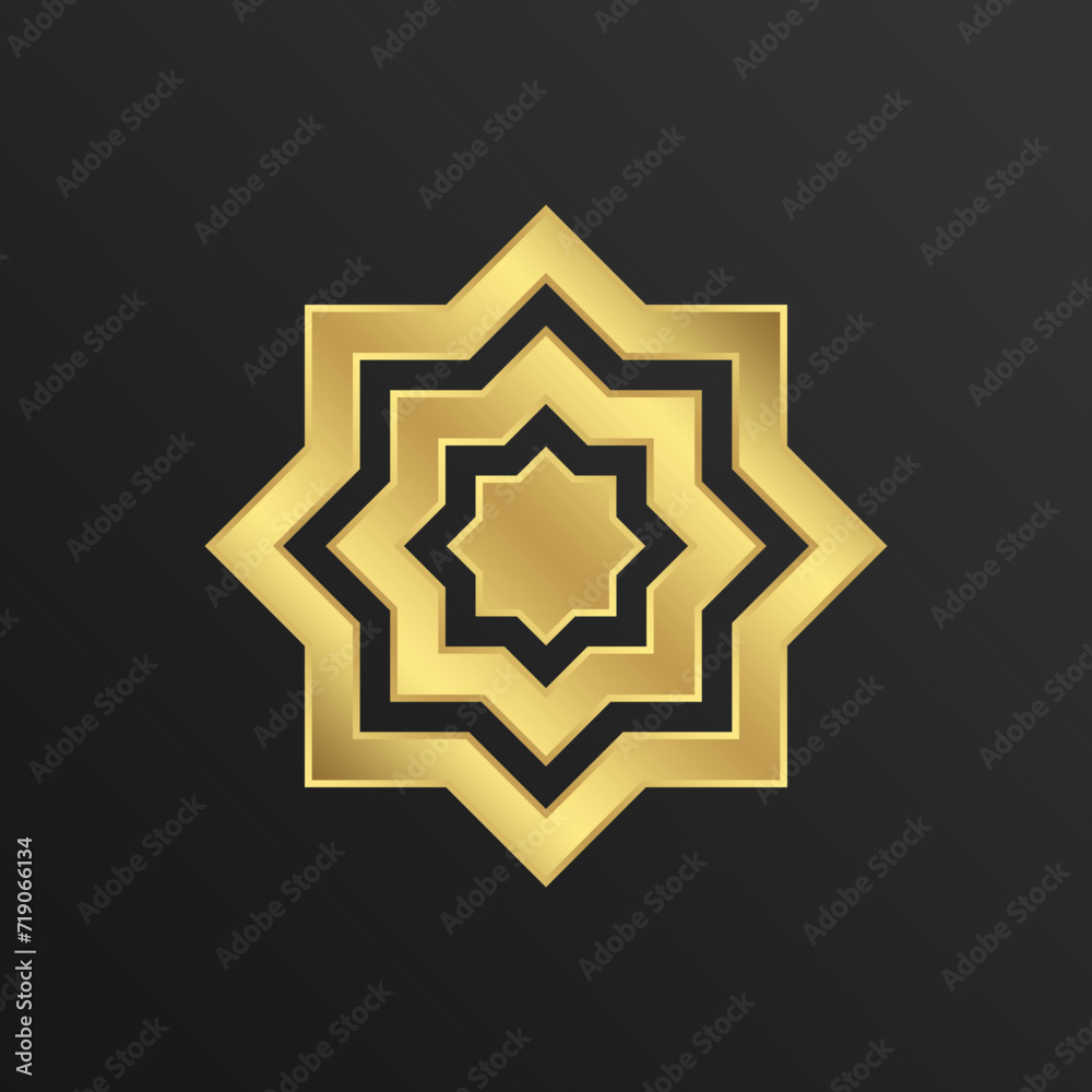 Luxury Gold - Islamic Ornament - Editable Vector : Suitable for Islamic Theme and Other Graphic Related Assets. Luxury Gold - Islamic Ornament - Editable Vector : Suitable for Islamic Theme and Other Graphic Related Assets.
