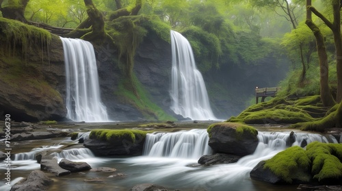 waterfalls in the forest