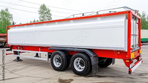 Semi-trailer for transporting toxic chemical materials. Reliable and robust: A tank built for petrochemical transport.