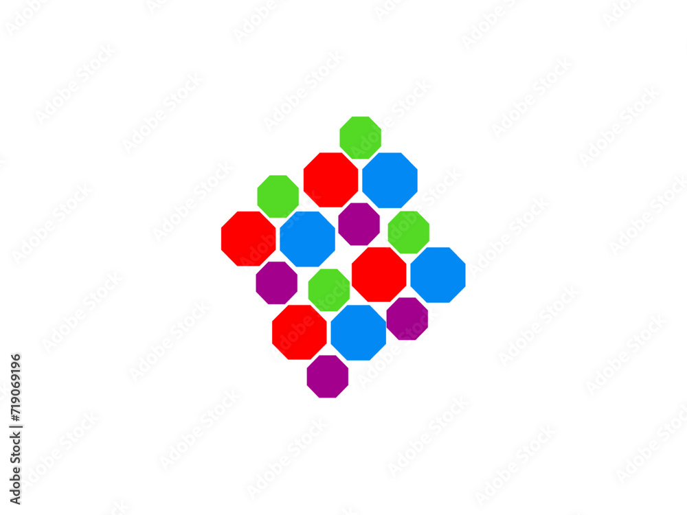 Logo design,  Business Logo, Company Logo,3d render of a group of colorful bubbles