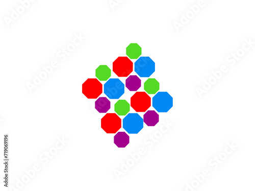 Logo design,  Business Logo, Company Logo,3d render of a group of colorful bubbles
