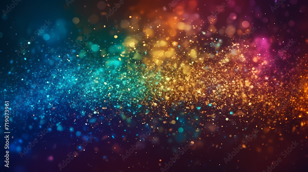 Featuring stunning soft bokeh lights and shiny elements. Abstract festive and new year background