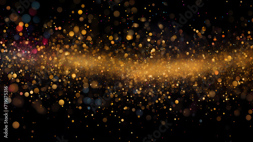 Featuring stunning soft bokeh lights and shiny elements. Abstract festive and new year background © ma