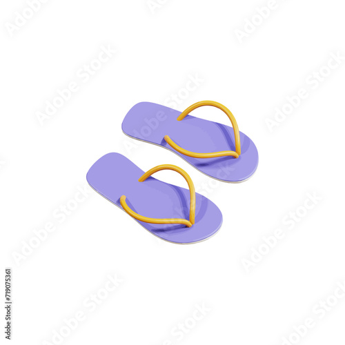 slippers 3d icon vector illustration design