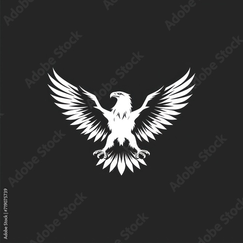 Bird Eagle. Logo illustration of a Eagle. Eagle emblem, icon, logotype,decal, print. © Viktor