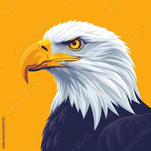 Bird Eagle. Logo illustration of a Eagle. Eagle emblem  icon  logotype decal  print.