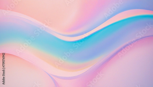 Abstract holographic pastel gradient background with grainy texture for banner, header, poster, or cover design.