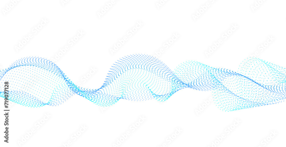 Particles Blue Wavy Lines Abstract Background. Vector Illustration. Digital. Technology Banner. Backdrop Particles Blue Wavy Lines Abstract Background. Vector Illustration. Digital. Technology Banner. Backdrop