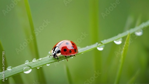 ladybug on grass © Natali_poltava