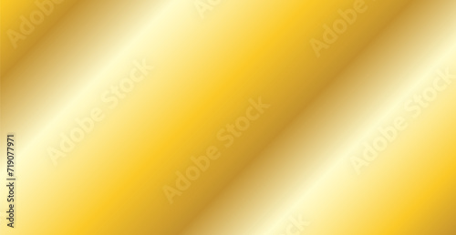 Metal Golden Gradient Background. Celebration Banner. Vector Illustration