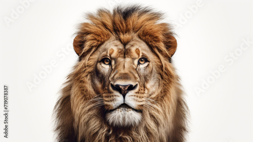 Lion on white background © Ritthichai