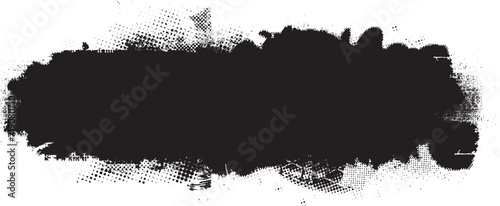 Glitch distorted grange shape . Noise grungy logo . Trendy defect error shapes . Glitched frame .Grunge textured . Distressed effect .Vector shapes
