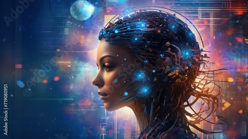 AI women face, Robotic