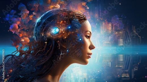 AI women face, Robotic
