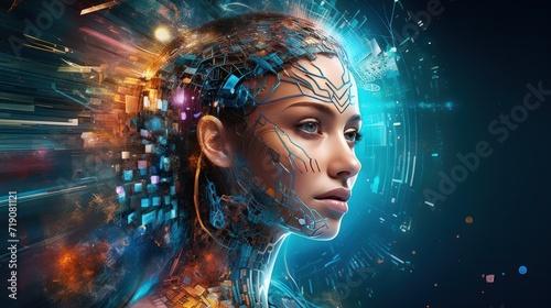 AI women face, Robotic