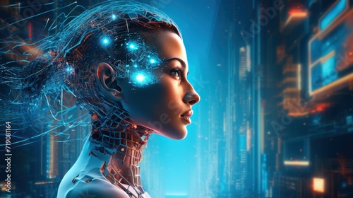 AI women face, Robotic
