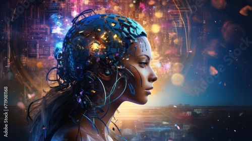 AI women face, Robotic