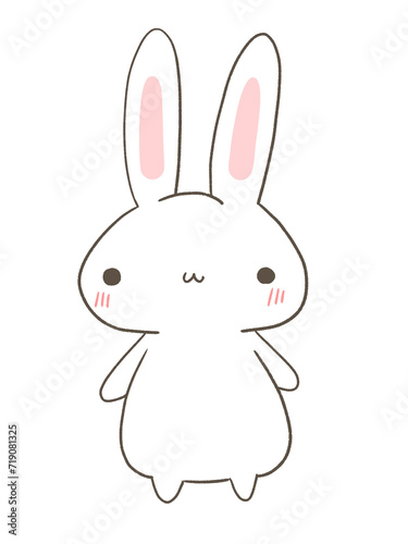 立つうさぎ