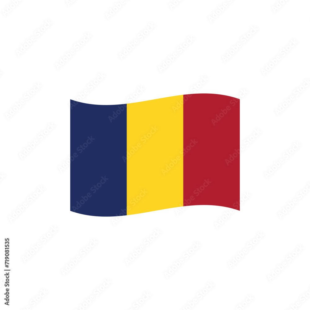 Obraz premium Flag of Chad vector symbol