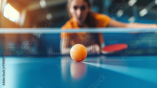 Table tennis background.  photo