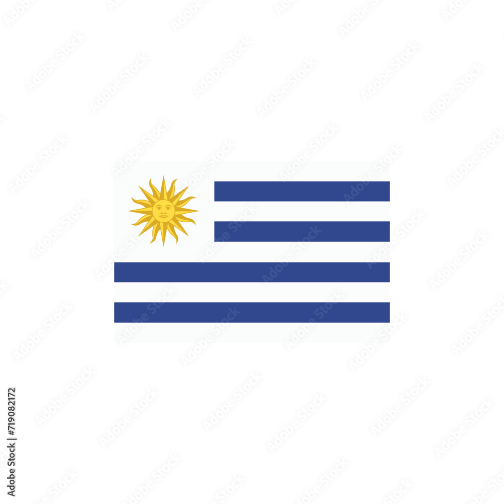 Obraz premium Flag of Uruguay vector symbol