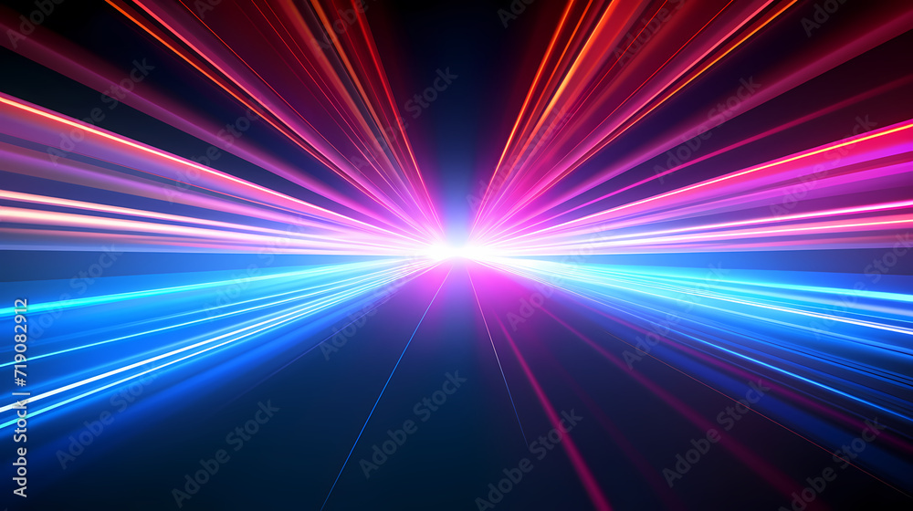 Neon speed abstract background, digital abstract background