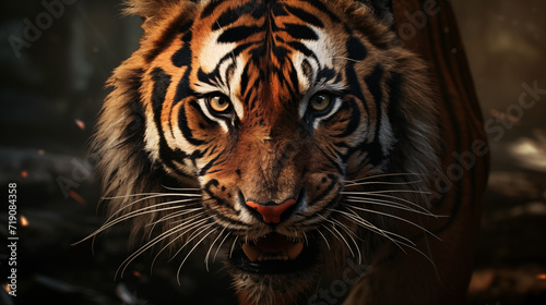 Close Encounter with a Tiger in Dynamic Light