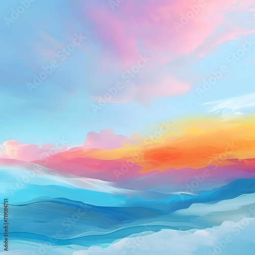 Abstract demo concept and design with pastel colour, fantasy, dreamy, wonderland, demo 