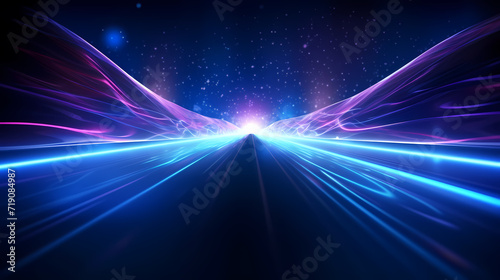 Neon speed abstract background, digital abstract background