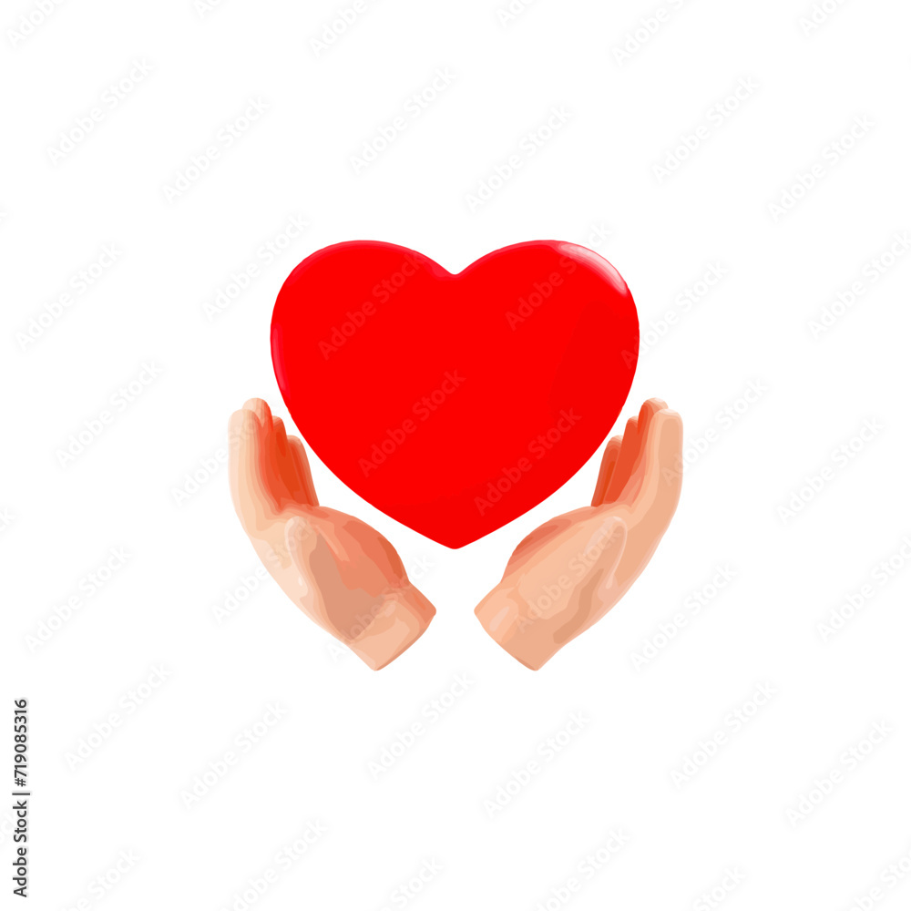 Fototapeta premium valentine 3d icon vector illustration design