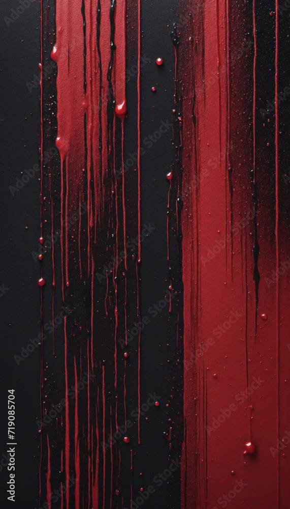 Naklejka premium Retro Red and Black Textured Vertical Gradient Wallpaper
