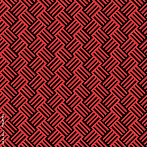 Red seamless pattern design for decorating, Weave types - plain, rib, basket, satin, fabric, wrapping paper, wallpaper, backdrop, tablecloth.