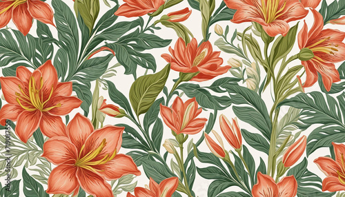 Tropical Floral Pattern